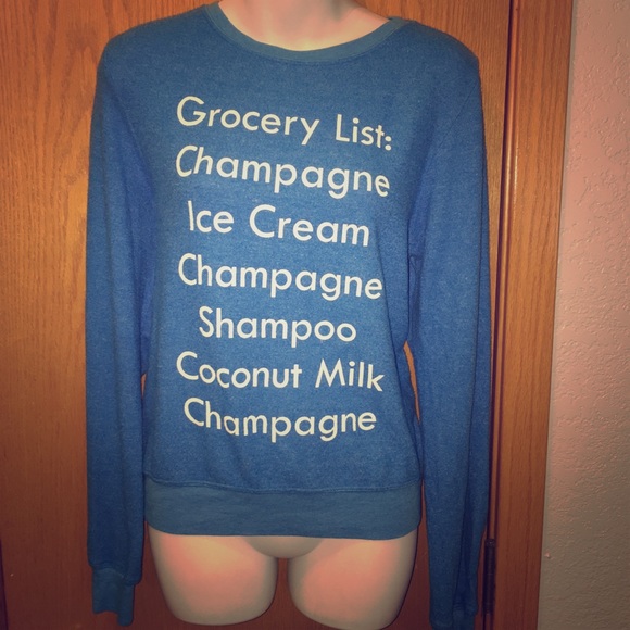 Wildfox Tops - NWT! Wildfox Grocery List Sweatshirt